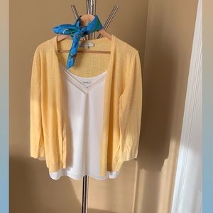 LOFT | Yellow Cardigan Sweater